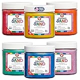 Hygloss Colored Sand for Crafts – 6 Assorted