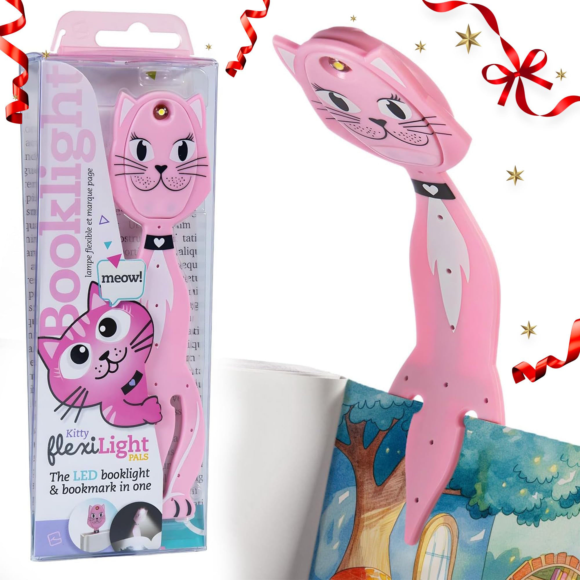 Flexilight Pal Reading Light | 2 in 1 Bookmark Book Light | LED Clip On Reading Lamp | Children and Adult Book Torch | Book Accessories | Gift for Readers, Book Lovers