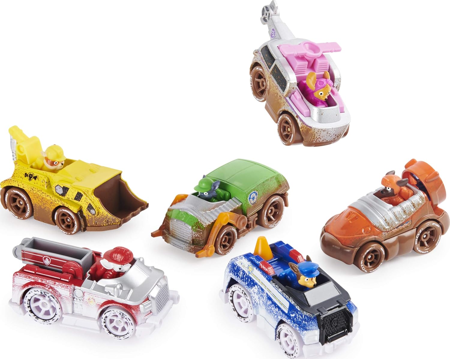 PAW Patrol, True Metal Off-Road Gift Pack of 6 Collectible Die-Cast Vehicles, 1:55 Scale, Grey, 0 - Image 4