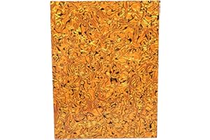 ZHRMZHG 3-Ply 9.5x12 Inch Guitar and Bass Material Blank Pick Guard Scratch Plate Sheet for Jazz Precision Bass Blank Strat Tele Electric Guitar Scratch Plate Material DIY Replacement Backplate(Tiger skin)