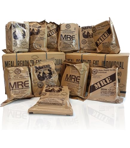 Amazon.com: USA MRE Full CASE of 12 Case A (Menus 1-12) : Sports