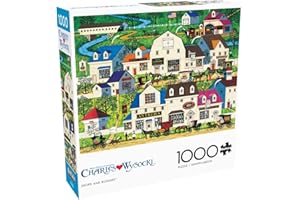 Buffalo Games - Charles Wysocki - Shops and Buggies - 1000 Piece Jigsaw Puzzle for Adults -Challenging Puzzle Perfect for Game Nights - Finished Size is 26.75 x 19.75