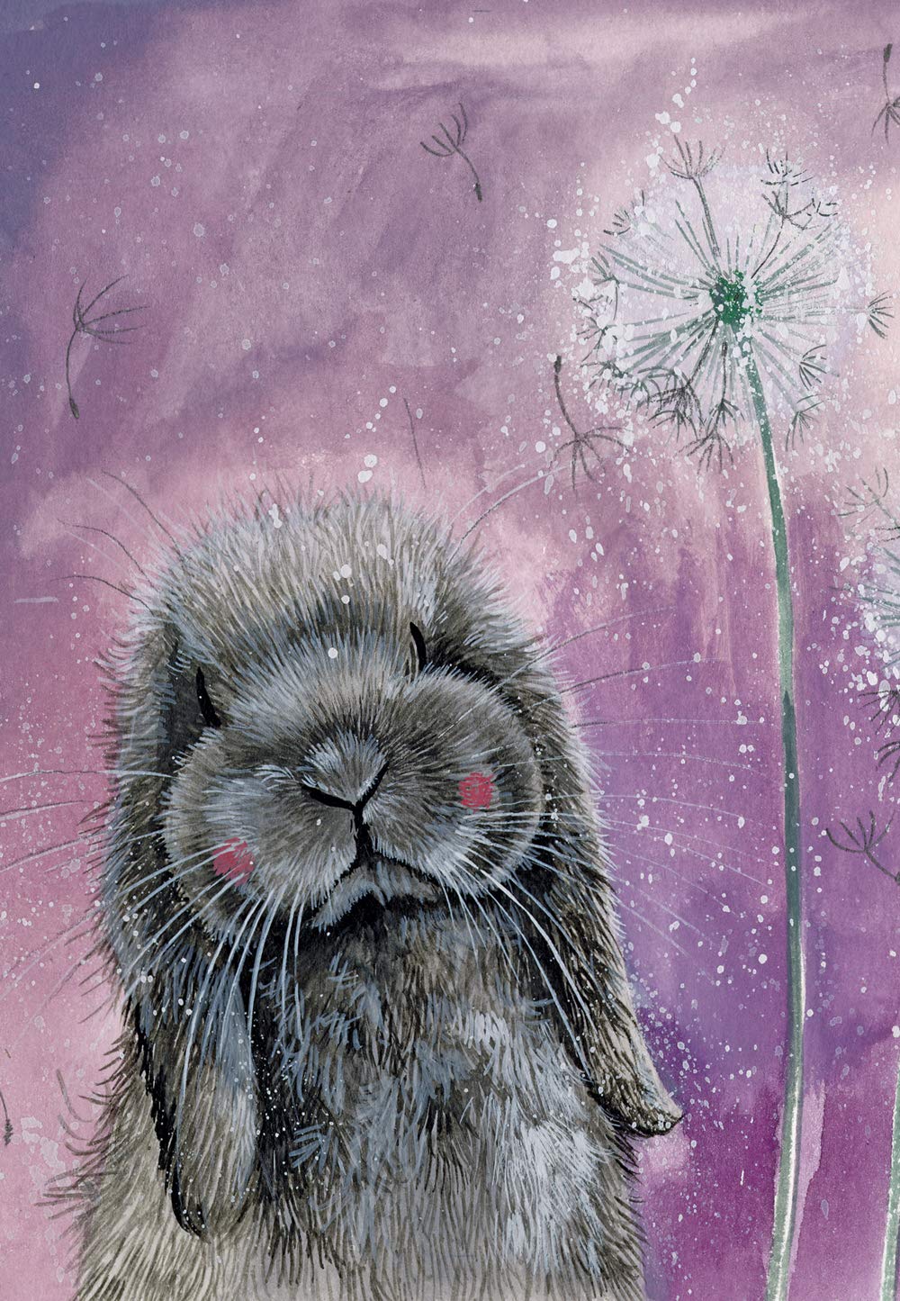 ALEX CLARK Misty Rabbit Kitchen Tea Towel - 100% Cotton