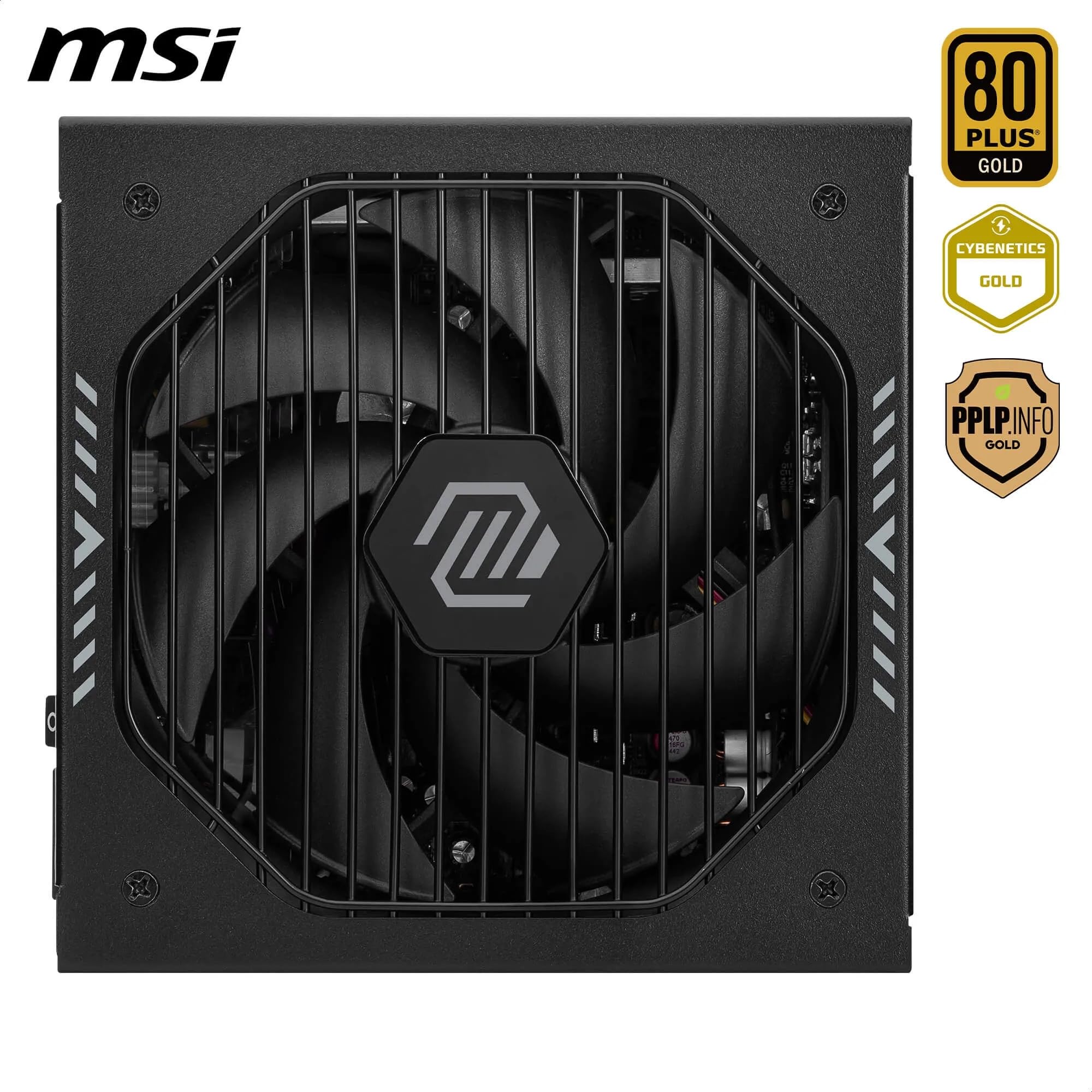MSI MAG A850GLS PCIE5 Netzteil, 850W, 80 Plus Gold, ATX 3.1, PCIe 5.1 GPU Support, Native 12V-2x6, Zweifarbiger 12V-2x6 Anschluss, ATX PSU, Modulare Kabel 3