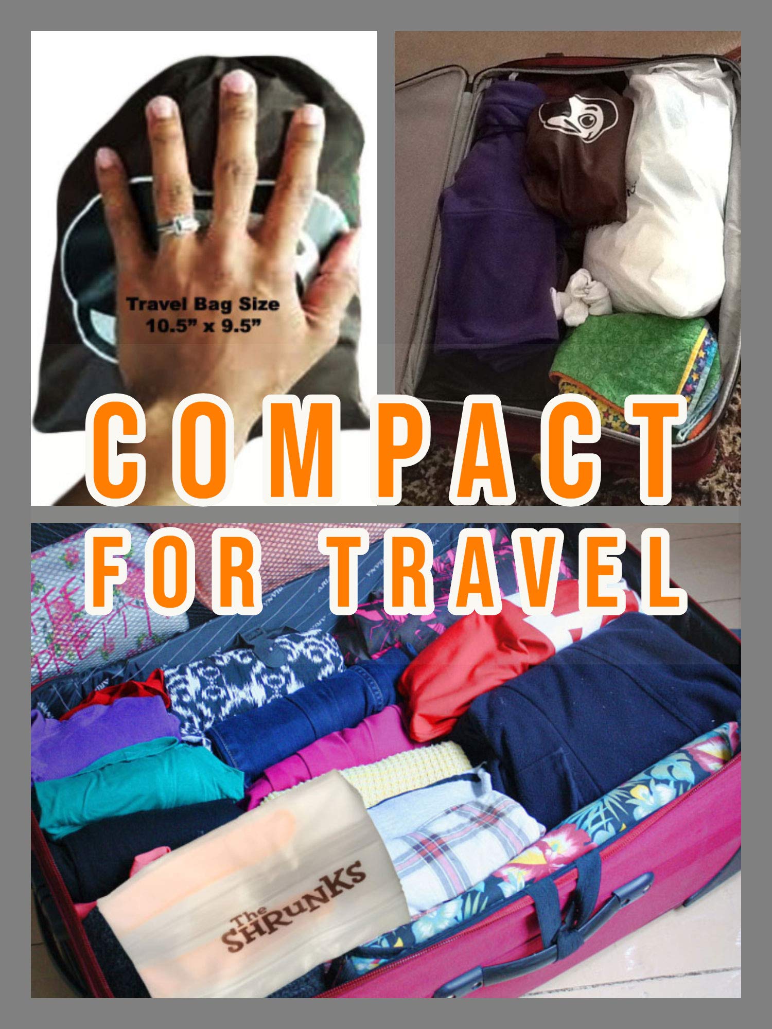 The Shrunks Inflatable Kids Bed Rails for Toddlers Portable Safety