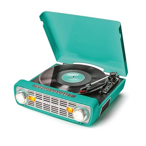 ION Audio Bronco LP-Vintage Turntable/Vinyl Record Player with