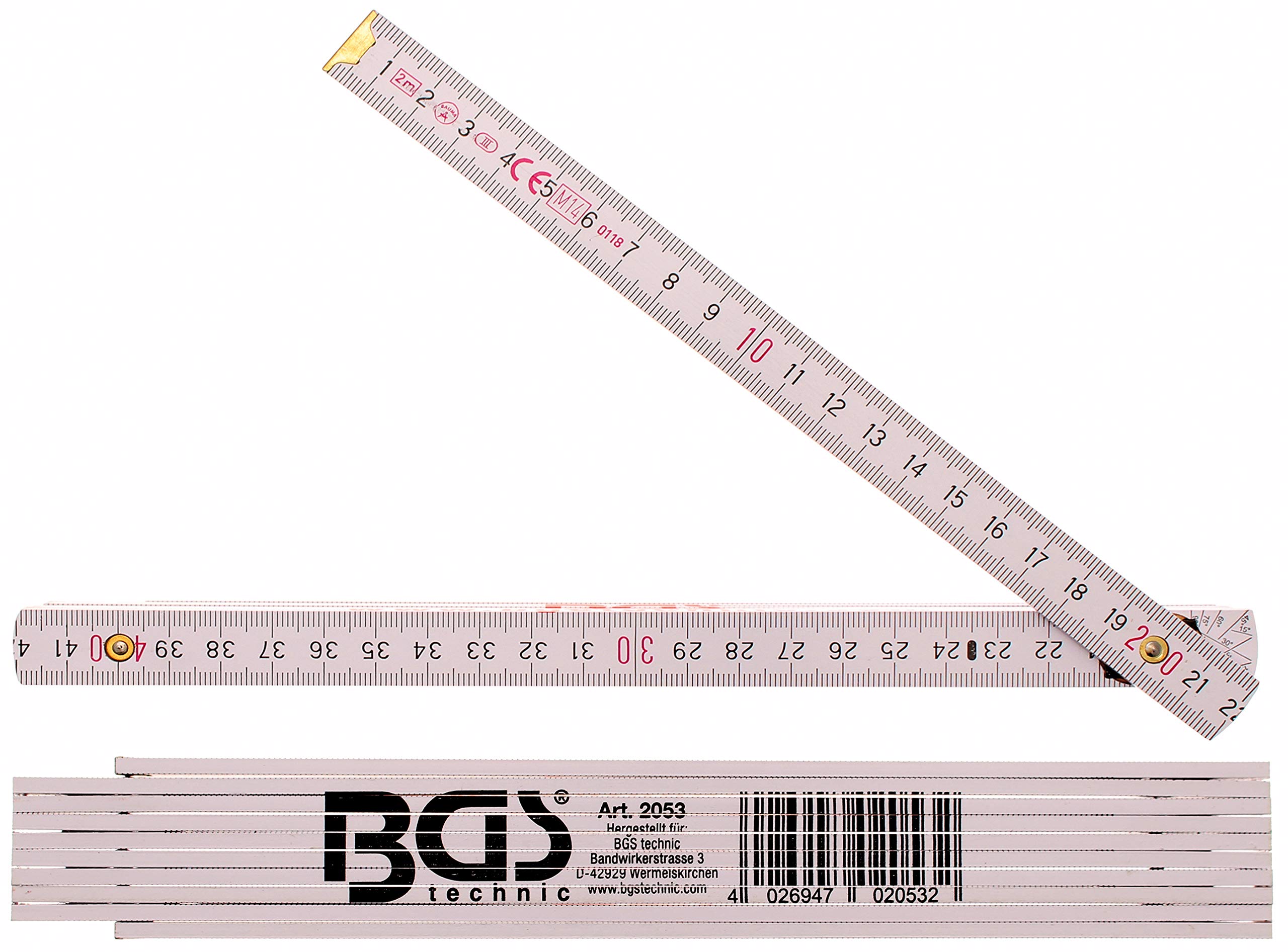 BGS 2053 | Wooden Folding Rule | 2 m