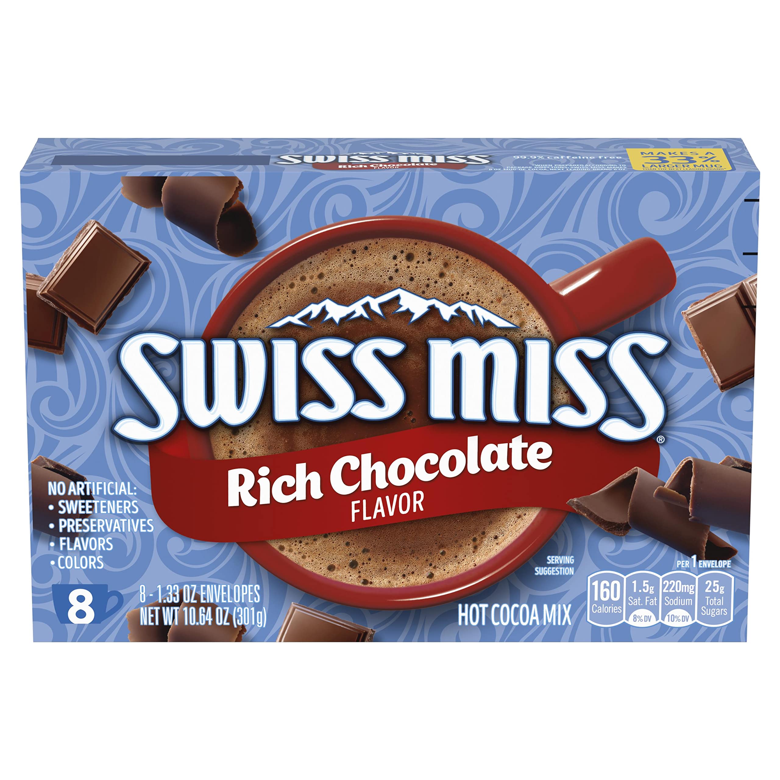 Swiss Miss Rich Chocolate Flavored Hot Cocoa Mix, 8