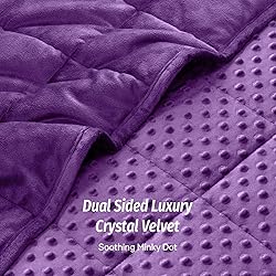 Wemore Minky Dot Weighted Blanket for Adults Queen