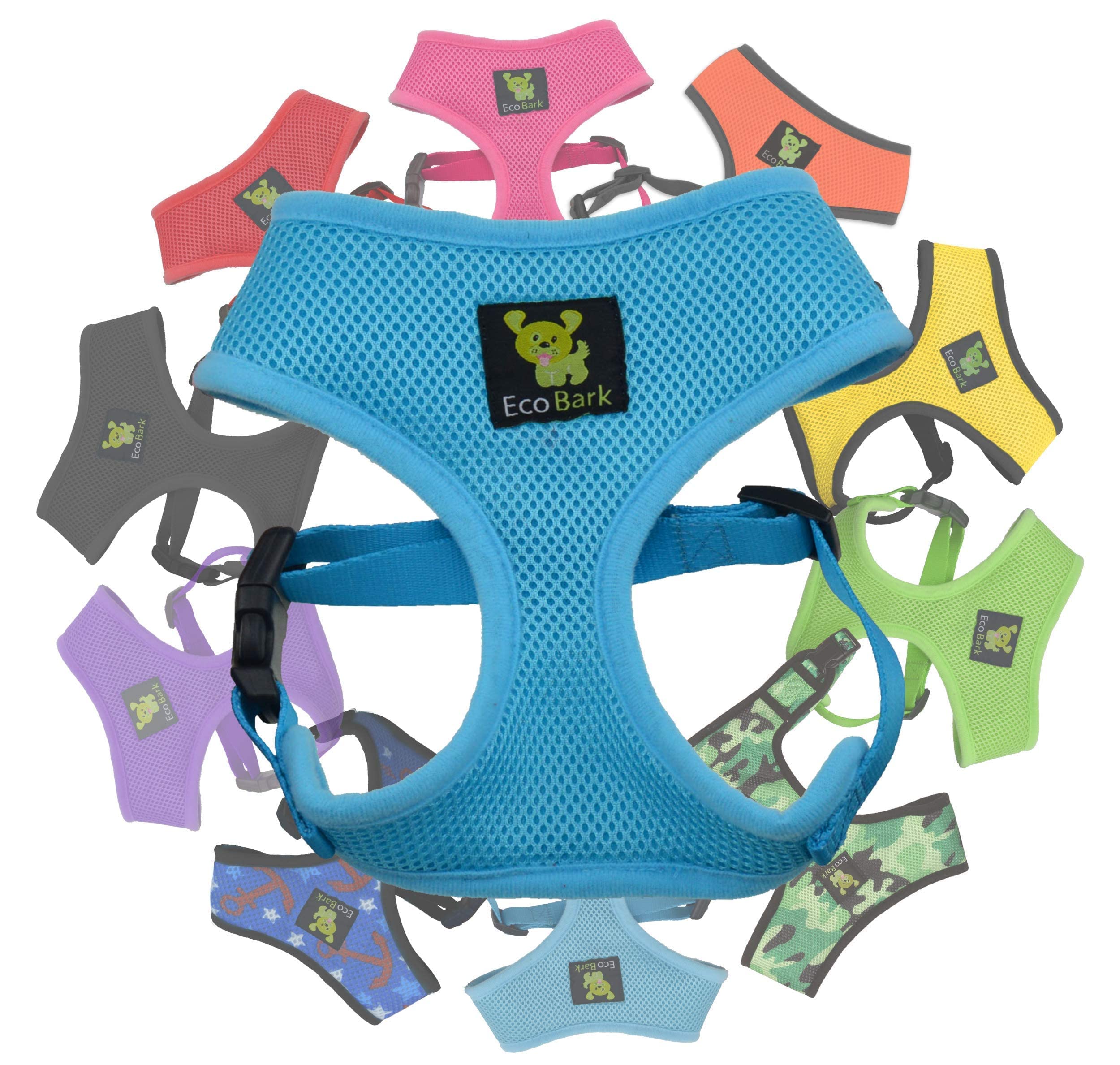 Classic Dog Harness Innovative Mesh No Pull No Choke Design Soft Double Padded Breathable Vest for Eco-Friendly Easy Control Walking for Large Puppies Full Size Breeds & Extra Large Dogs (XXL, Blue) โ image 1