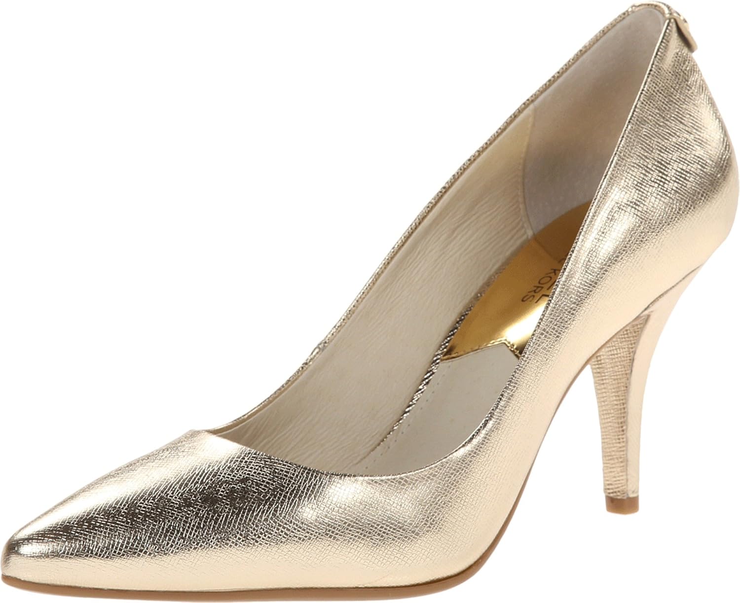 michael kors gold metallic shoes