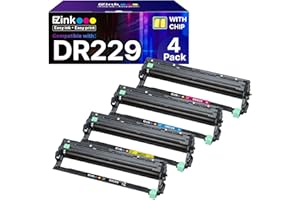 E-Z Ink Compatible DR229CL Drum Unit (Not Toner) Replacement for Brother DR229CL use with TN229 TN229xl Compatible with Brother MFC-L3780CDW MFC-L3720CDW HL-L3220CDW HL-L3280CDW Printer (4 Pack)