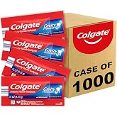 Colgate Cavity Protection Toothpaste with Fluoride, Great Regular Flavor, Travel Size Toothpaste, 0.15 Ounce Sachet, 1000 Pack