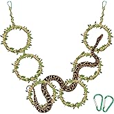 TUKOAW Snake Climbing Rings for Ball Python &amp; Corn Snake, Reptile Toys | Enrichment Pet Toys &amp; Tank Cage Decor, Habitat Accessories for Terrarium, Bearded Dragon, Chameleon, Lizard &amp; Parrot
