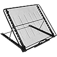 Fayet Large Version Adjustable Light Pad Stand, 12 Angle Points Skidding Prevented Holder for XP-Pen Artist, Compatible with 10" ~ 17" Notebooks, Drawing Monitor/Huion A2 A3 Light Board