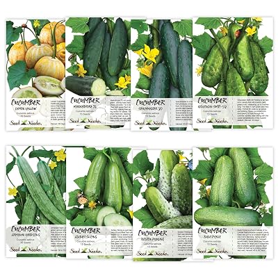 Seed Needs, Cucumber Seed Collection 8 Individual Packets Non-GMO