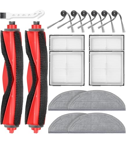 Lot de 4 filtres HEPA de rechange compatibles avec Q8 MAX, MAX Plus Robot Aspirateur Pièces de rechange