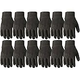 Wells Lamont Versatile Work Gloves Lightweight, Durable, Comfortable Jersey Basic, 12-Pair Bulk Pack, Large (506LZ)