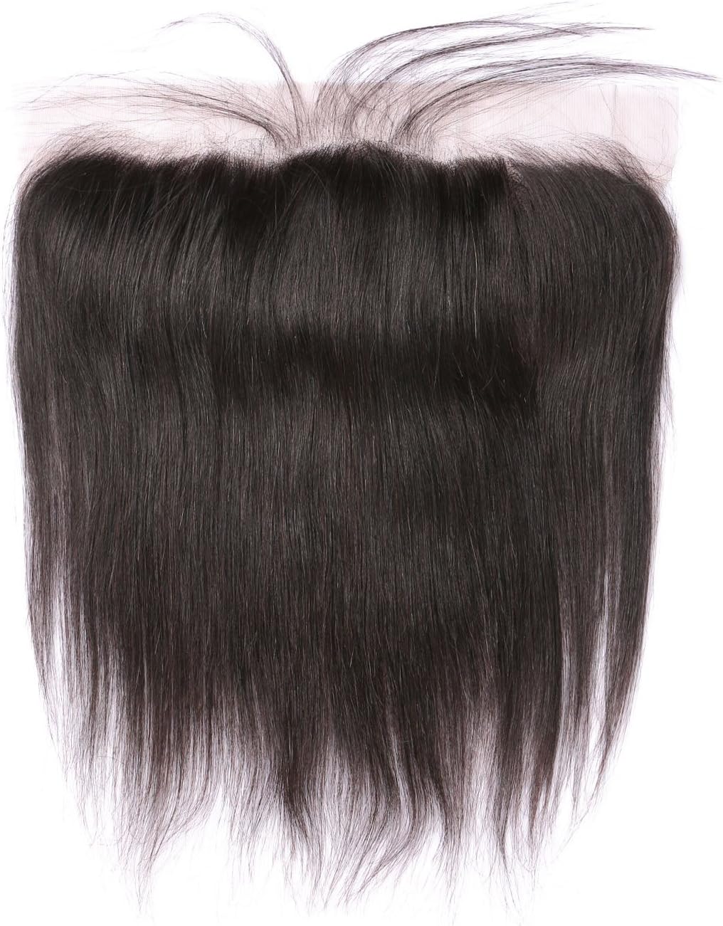 Beata Hair Brazilian Virgin Hair Straight 13"x4" Lace Frontal Closure Free Part Lightly Bleached Knots Baby Hair Full Lace Frontal Piece (8 inch, Straight Lace Frontal)