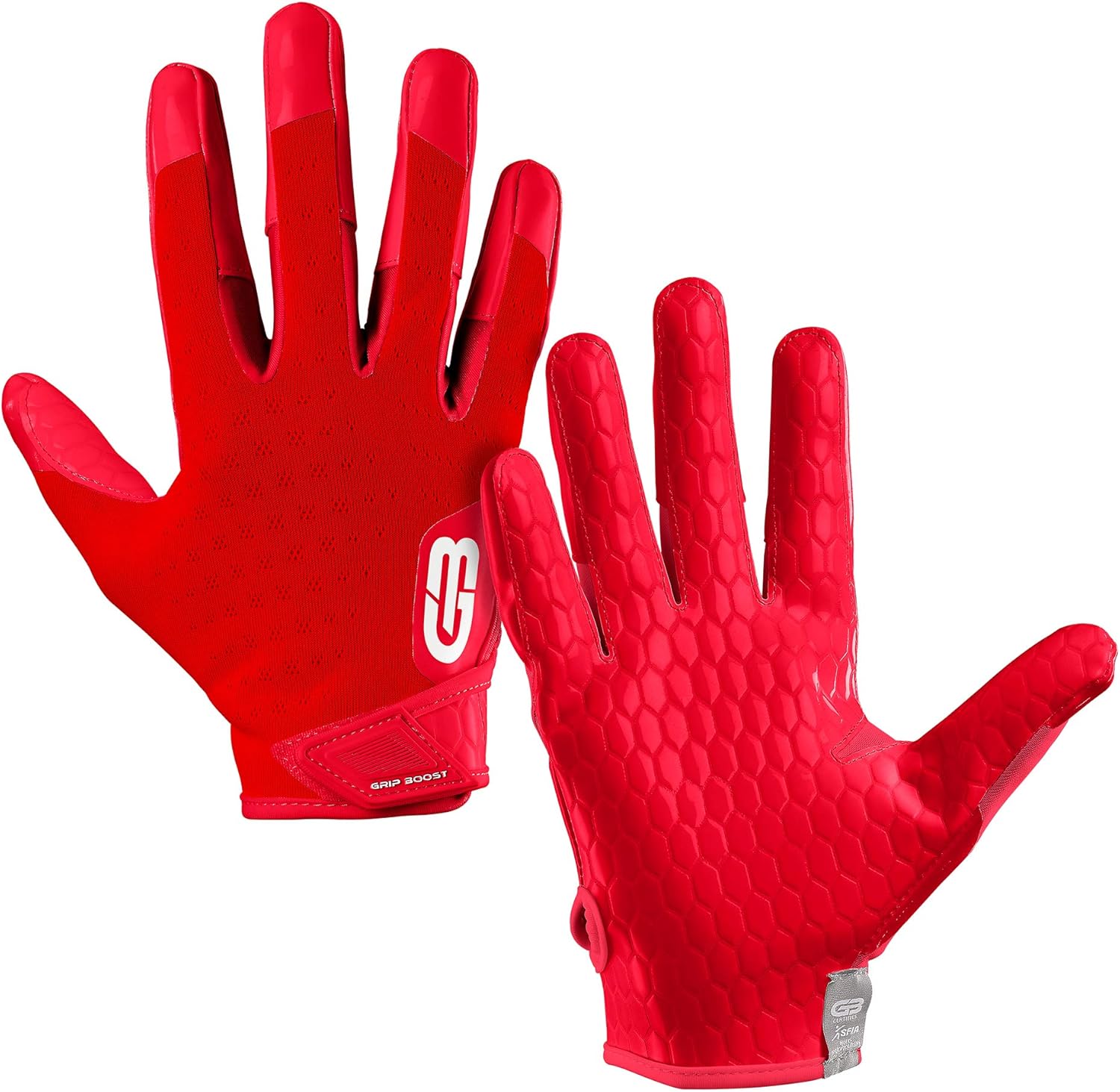 Adult Sizes Grip Boost DNA Football Gloves with Engineered Grip Sports