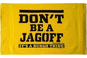 Alberts Gifts Pittsburgh Rally Towel/Don't Be A Jagoff - Gold / 28" x 16.5"
