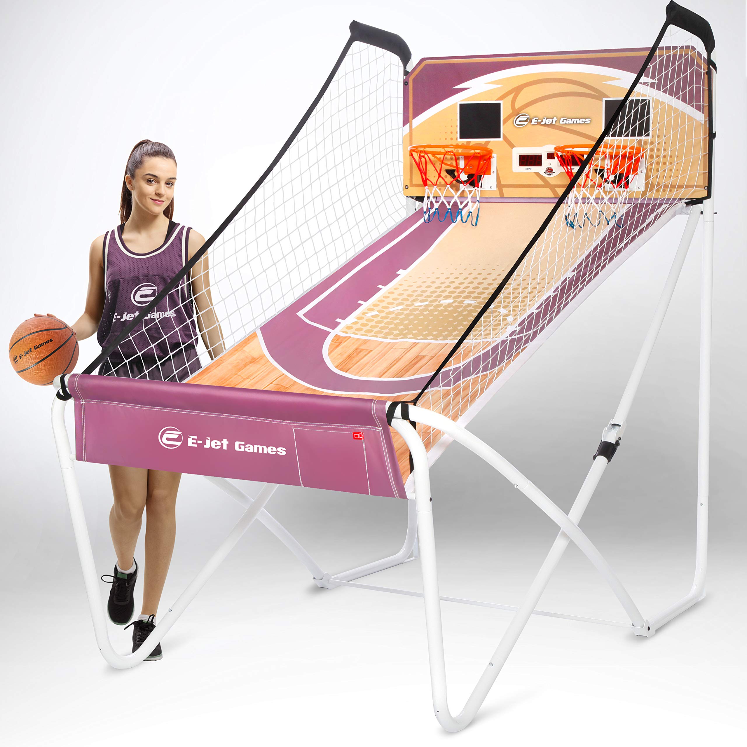 E-JET SPORT Basketball Arcade Games (Online Battle & Challenge, Shoot Hoops) - Electronic Arcade Bas