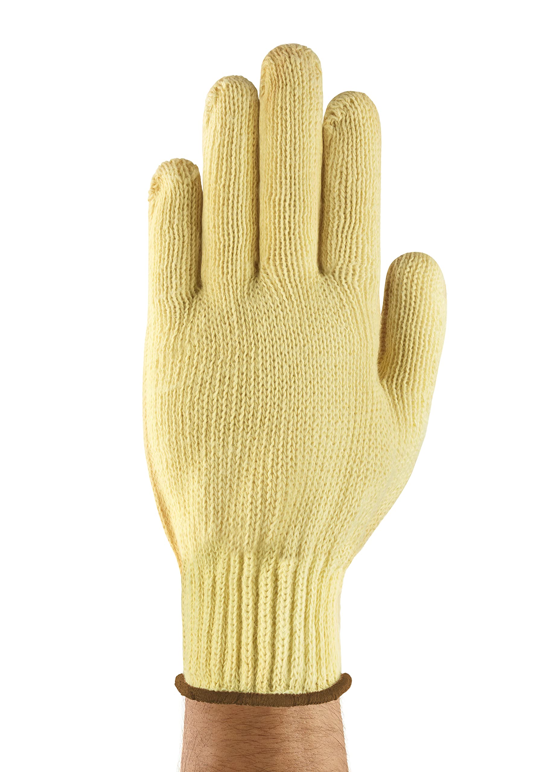 Ansell HyFlex 70-215 Safety Work Gloves, Cut Resistant, Mechanical Protection, Industrial PPE, Yellow, Size S (12 Pairs)
