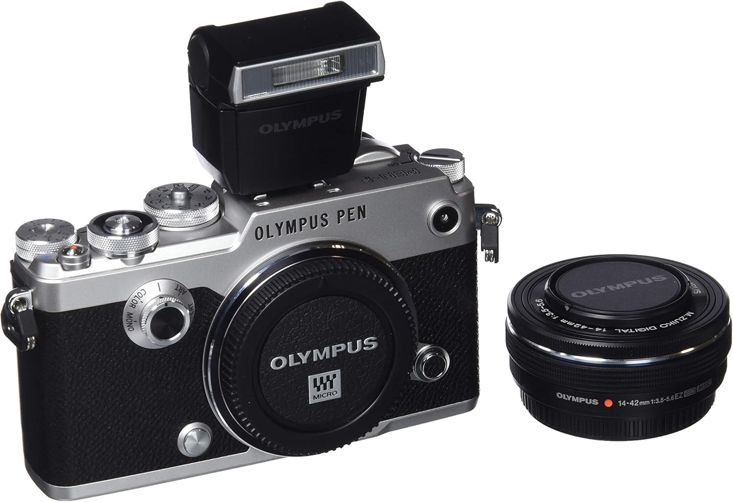 Olympus Pen F Kit Appareil Photo Micro 4 3 Mp Stabilisation D Image 5 Axes Viseur Electronique Objectif Zoom M Zuiko 14 42mm Argent Noir Amazon Fr Photo Camescopes