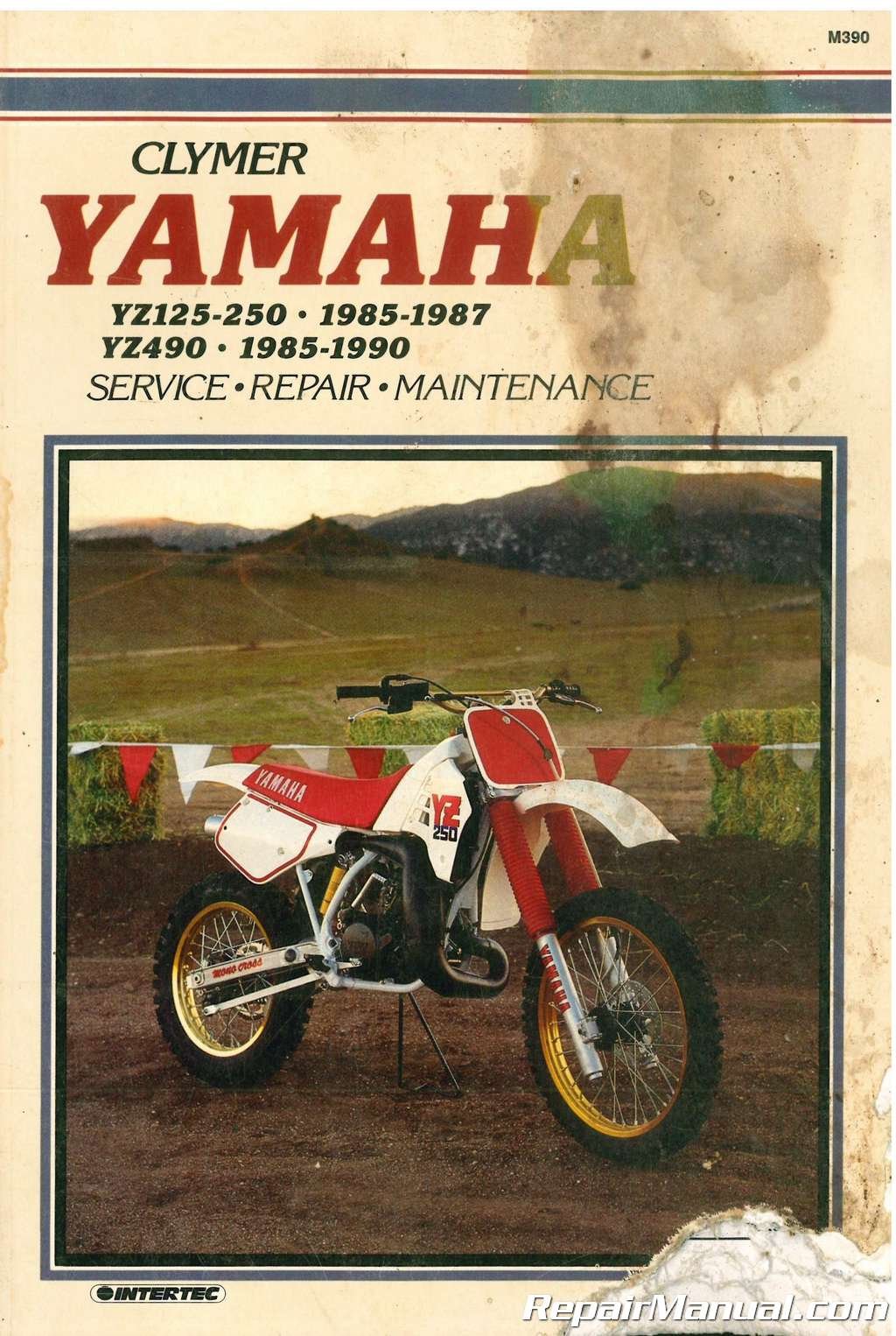 M390 Yamaha YZ125 YZ250 1985-1987 / YZ490 1985-1990 Clymer Motorcycle Repair  Manual Paperback – 2004