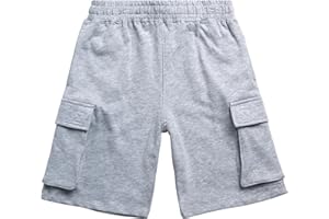 AEROPOSTALE Boys' Active Shorts - Fleece Sweat Shorts with Pockets - Gym Running Performance Athletic Shorts (4-16)