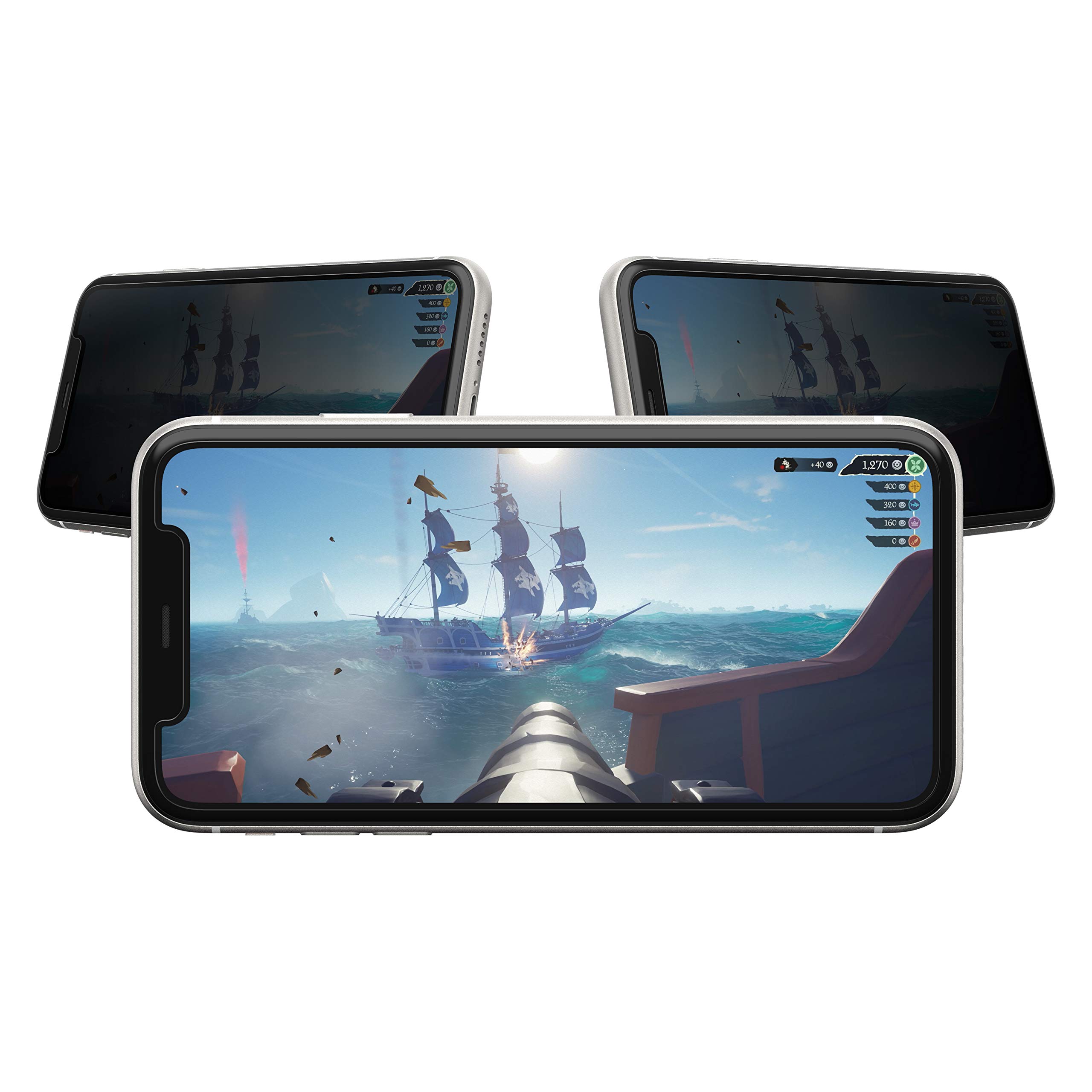 OtterBox for Apple iPhone 11, Performance Horizontal Privacy Glass Screen Protector for Gaming & Streaming