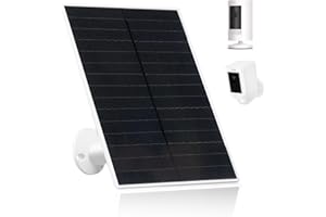GENDOING Solar Panel Charger for Ring Camera, Power for Ring Stick Up Camera, Ring Spotlight Camera Battery (Not for Spotlight Plus/Pro), 10ft Charger Cable, 6W 5V Weatherproof Outdoor Solar Panel