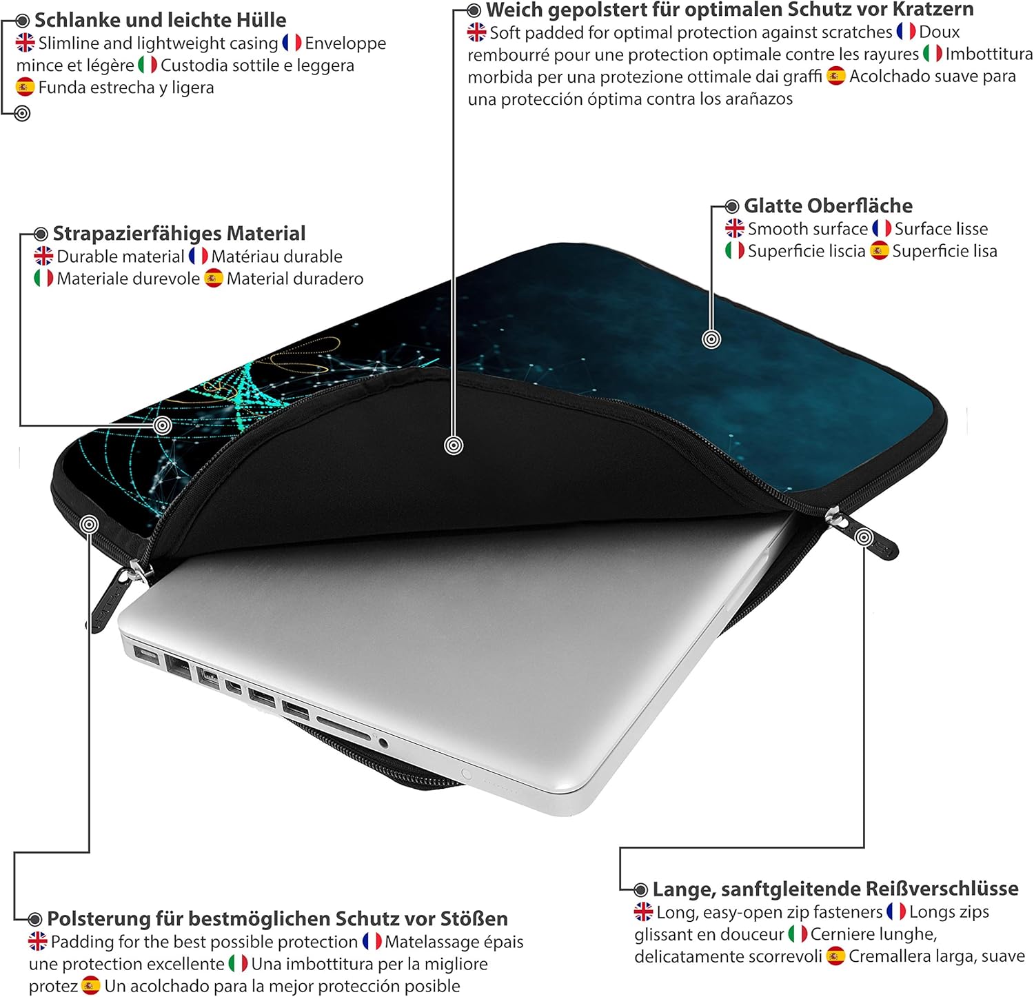 PEDEA Design protective case 15.6 inch DNA Strings, 15,6 Zoll - Image 5