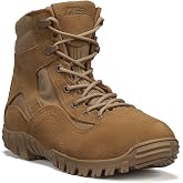 Belleville 763 6&rdquo; Waterproof Hybrid Assault Combat Boots for Men - Full-Grain Desert Tan Leather with Breathable Gore-Tex Lining and Vibram Ibex Outsole; Berry Compliant, Tan - 5.5 R
