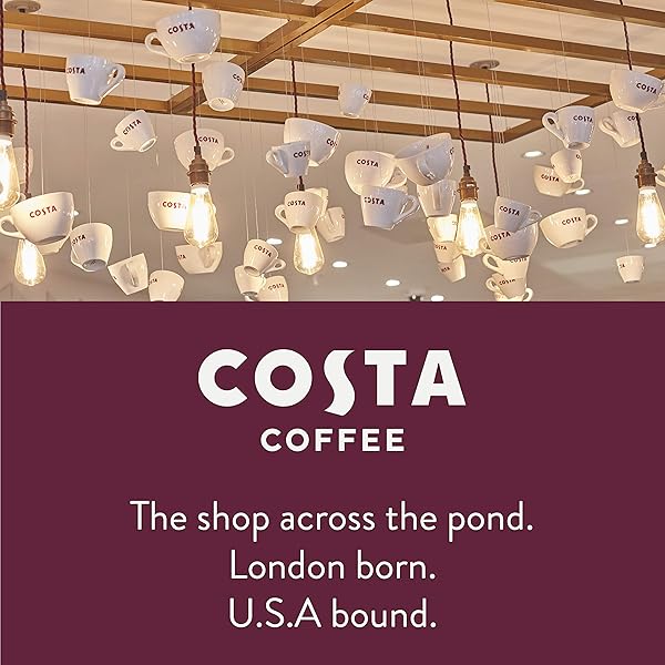 COSTA COFFEE DARK ROAST SINGLE SERVE PODS – SIGNATURE BLEND – 10 CT BOX