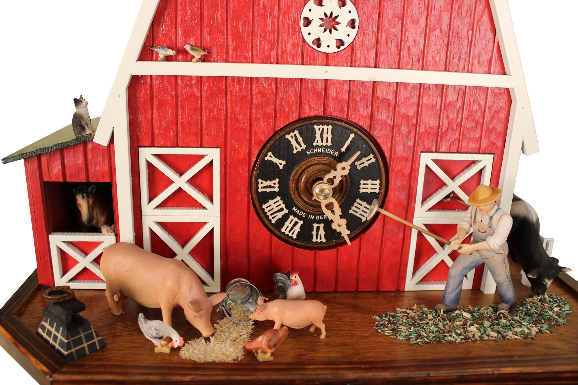 American Barn Cuckoo Clock W/Barn Quilt And 8Day Movement It’s