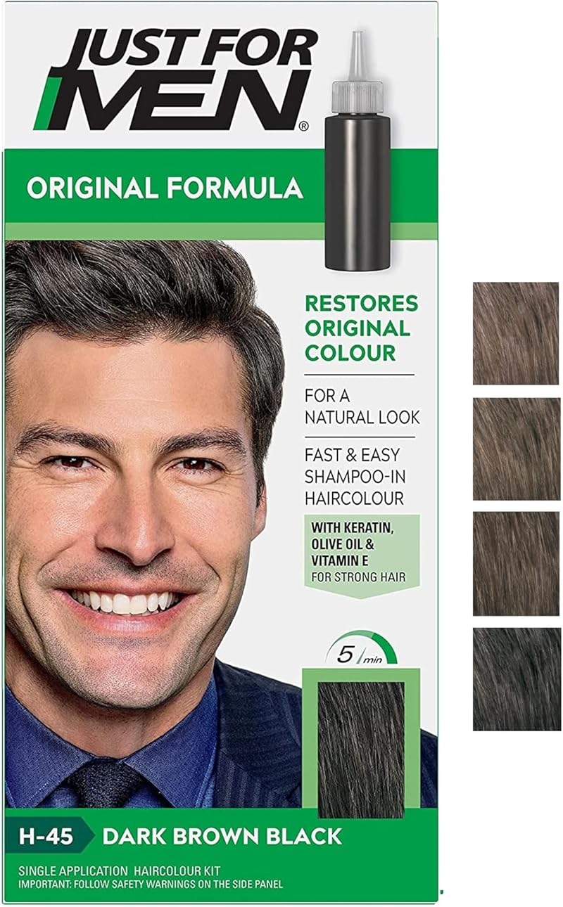 Just For Men Original Formula Dark Brown Black Hair Dye H45