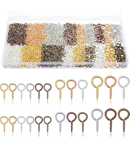 Tiny Brass Screw-In Picture Hooks & Hoops – Perfect For Hanging Frames, Dolls, Crafts (UK Made)