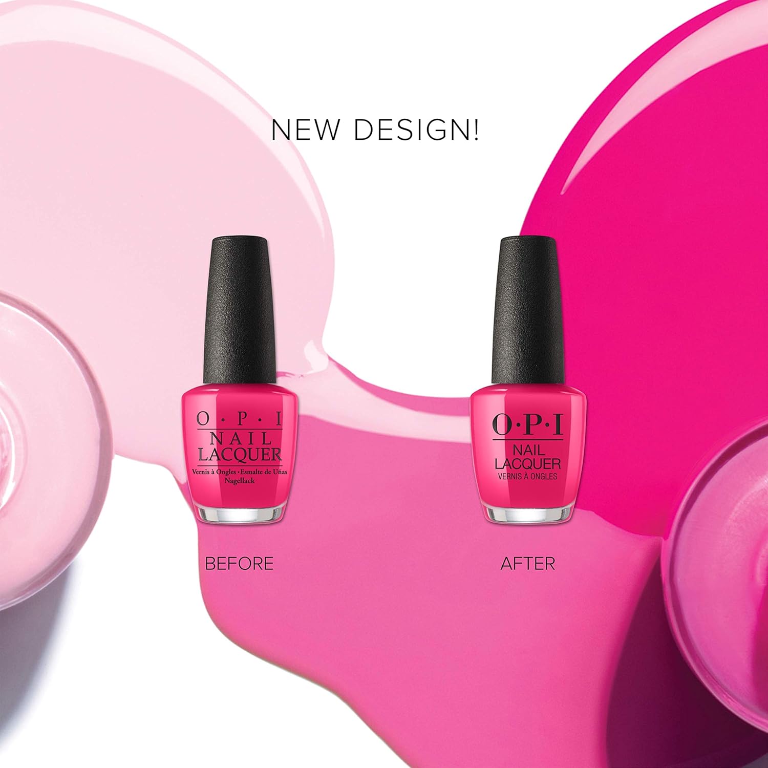 OPI Nail Lacquer, Big Apple Red, Red Nail Polish, 0.5 fl oz: Premium Beauty