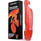 Gorilla Force Bike Tire Levers Set, Easy-to-Use Bicycle Tire Levers Tool Set for Removal, Changing, and Repair &ndash; Strong No-Scratch Plastic for Road, MTB, and Mountain Kits (Lava Red)