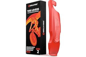 Gorilla Force | Ultra Strong Bike Tire Levers | Lava Red (2 Pack - Lava Red)