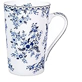 Bone China Coffee Mug Tall Coffee Cup Floral Coffee Tea Mug - 14 oz Floral Tea Cup Tall Coffee Cup Gifts for Women Mom - Birt