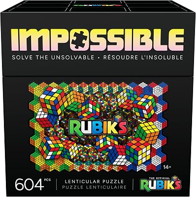 Rubik's Cube, Puzzle Rubik's Impossible, Puzzle lenticolare da 604 pezzi, a partire dai 14 anni