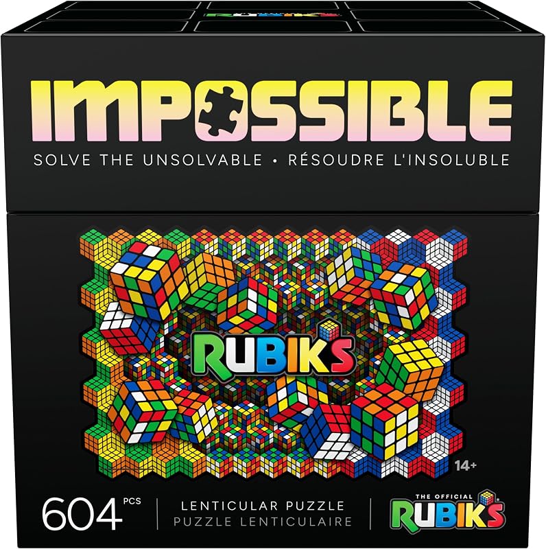 Rubik's Cube, Puzzle Rubik's Impossible, Puzzle lenticolare da 604 pezzi, a partire dai 14 anni