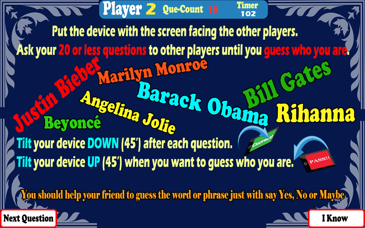 Who Am I Heads Up GameAmazon.deAppstore for Android