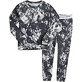 VAENAIT BABY 12M-12Y Toddler Kids Boys Girls 100% Cotton Marbling Tiedye Sung Fit Sleepwear Pajamas 2pcs Pjs Set