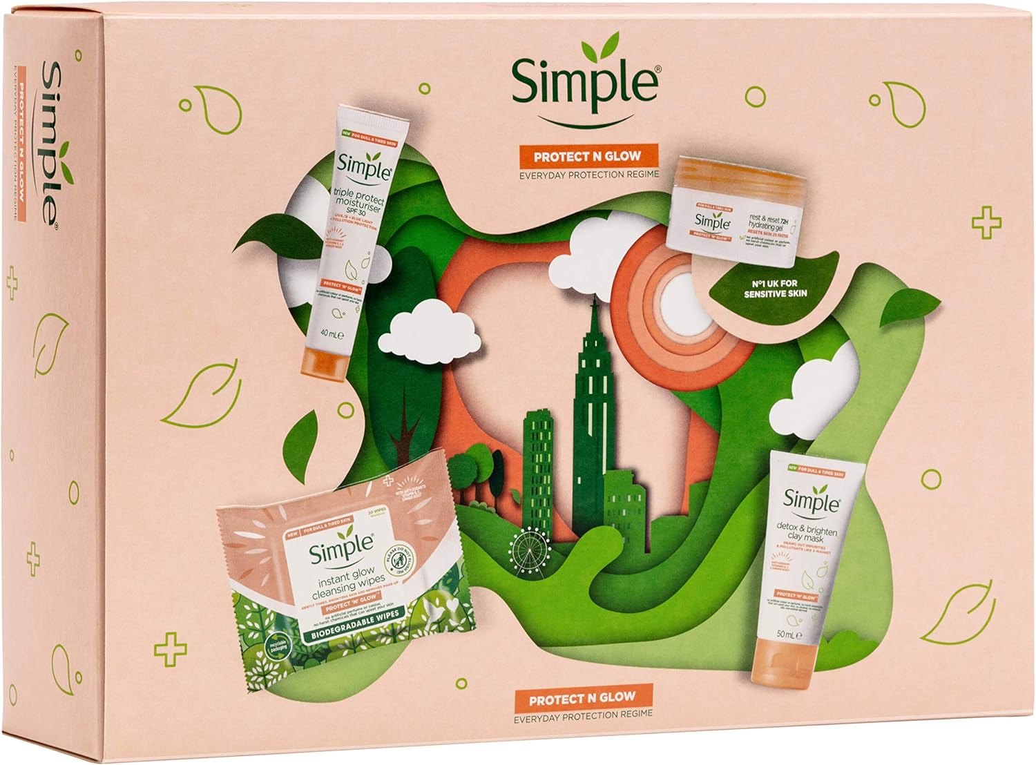 simple skincare protect and glow