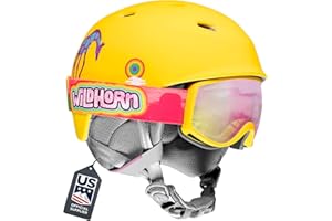 WILDHORN OUTFITTERS Wildhorn Spire Combo Pack Ski Helmet Kids- Snowboard Helmet with Goggles for Toddlers, Boys, & Girls - US Ski Team Official Supplier - Snowboarding Helmet for Kids