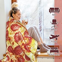 Bcareself Pizza Blanket Adult Kdis Size Double