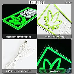 Artlast CBD Neon Sign LED CBD Neon Light for CBD